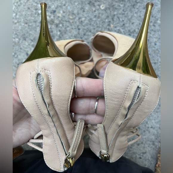 Giuseppe Zanotti Organza Flower Appliqué Heels – Size 37 - Picture 9 of 9